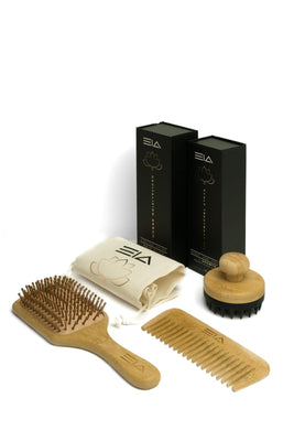 Baraguz - EIA Hair Growth Oil, Hair Repair Serum and Bamboo Hair Massager, Comb and Brush bundle