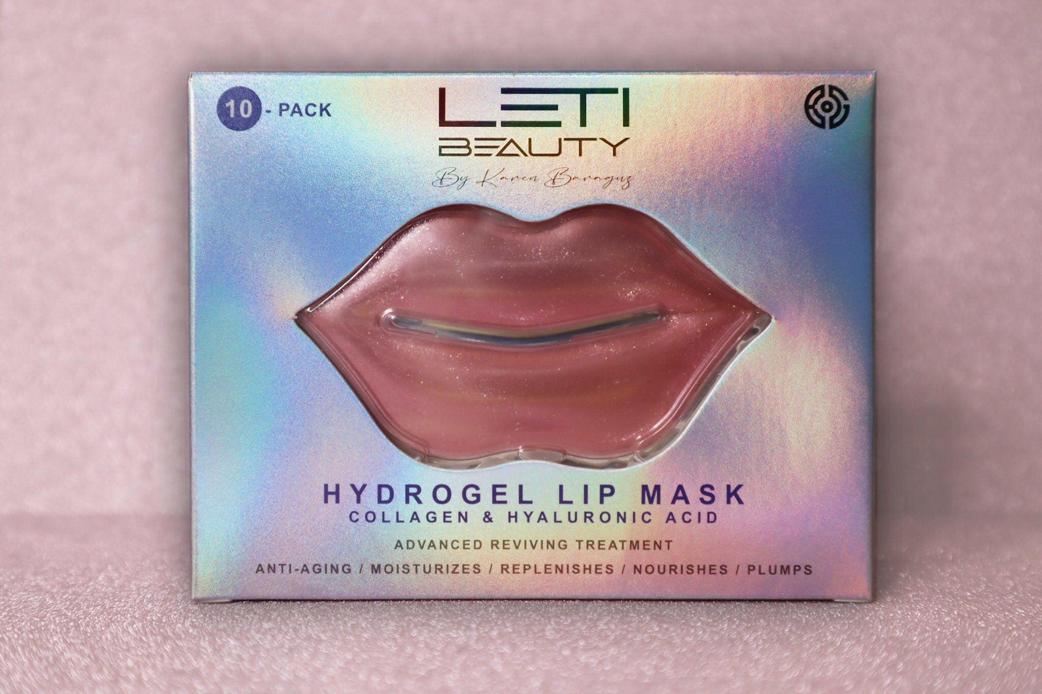 Hydrogel Lip Mask Collagen & Hyaluronic Acid Advanced Reviving Treatment - Pack of 10 - Baraguz